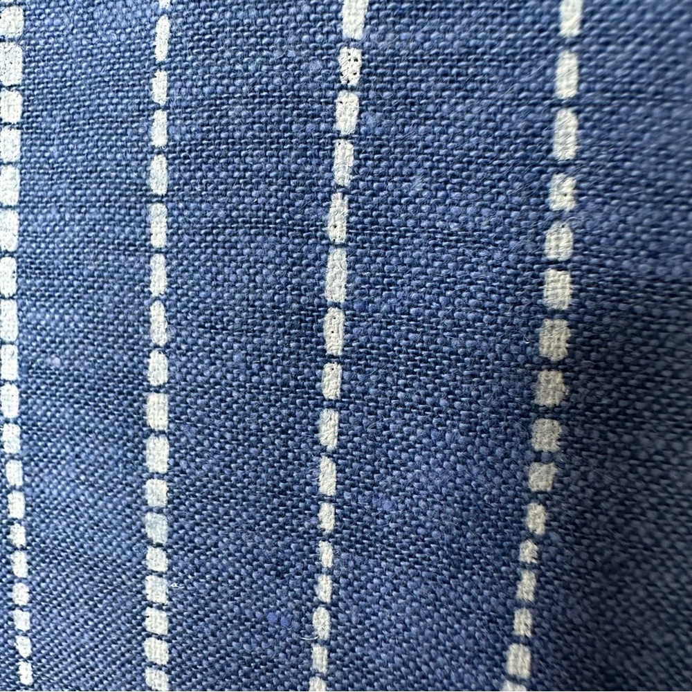 Habitat Linen Cotton Vertical Rope Stripe Wide Leg Crop Pants - Picture 6 of 13